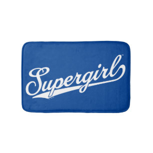 Supergirl Baseball All-Star-Logo Badematte