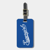 Supergirl Baseball All-Star-Logo Gepäckanhänger (Vorderseite vertikal)