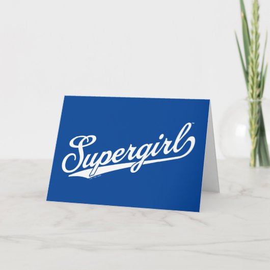 Supergirl Baseball All-Star-Logo Karte (Vorderseite)