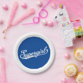 Supergirl Baseball All-Star-Logo Pappteller (Party)