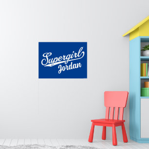 Supergirl Baseball All-Star-Logo Poster