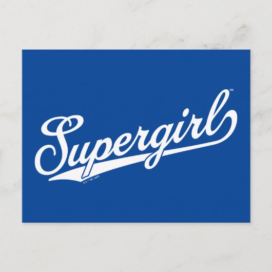 Supergirl Baseball All-Star-Logo Postkarte (Vorderseite)