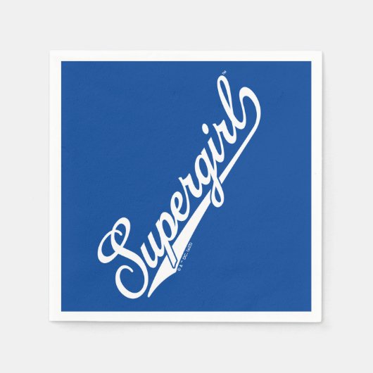 Supergirl Baseball All-Star-Logo Serviette (Vorderseite)