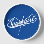Supergirl Baseball All-Star-Logo Uhr (Vorderseite)