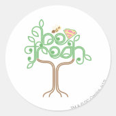 Supergirl Be Fresh Runder Aufkleber (Vorderseite)