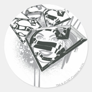 Supergirl behalten es frisches 1 runder aufkleber