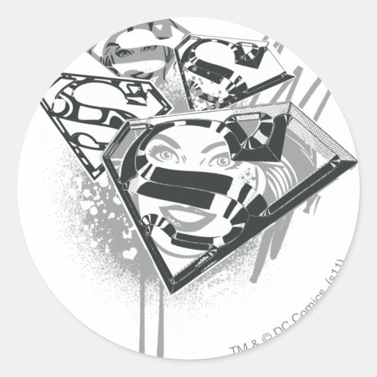 Supergirl Behielt es Fresh 1 Runder Aufkleber (Vorderseite)