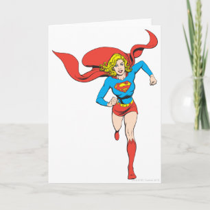 Supergirl bereit zum Gehen Karte