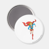Supergirl bereit zum Gehen Magnet (Vorderseite/Rückseite)