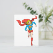 Supergirl bereit zum Gehen Postkarte (Stehend Vorderseite)