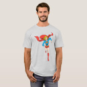 Supergirl bereit zum Gehen T-Shirt (Vorne ganz)