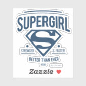 Supergirl besser als je zuvor Retro Graphic Aufkleber (Blatt)