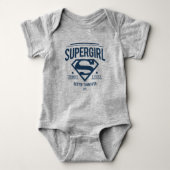 Supergirl besser als je zuvor Retro Graphic Baby Strampler (Vorderseite)