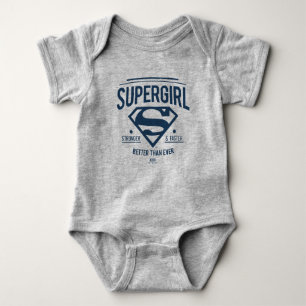 Supergirl besser als je zuvor Retro Graphic Baby Strampler