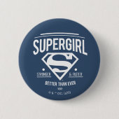 Supergirl besser als je zuvor Retro Graphic Button (Vorderseite)