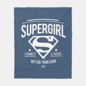 Supergirl besser als je zuvor Retro Graphic Fleecedecke (Vorderseite)