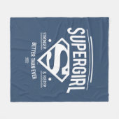 Supergirl besser als je zuvor Retro Graphic Fleecedecke (Vorderseite (Horizontal))