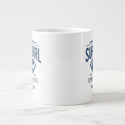 Supergirl besser als je zuvor Retro Graphic Jumbo-Tasse (Vorderseite)