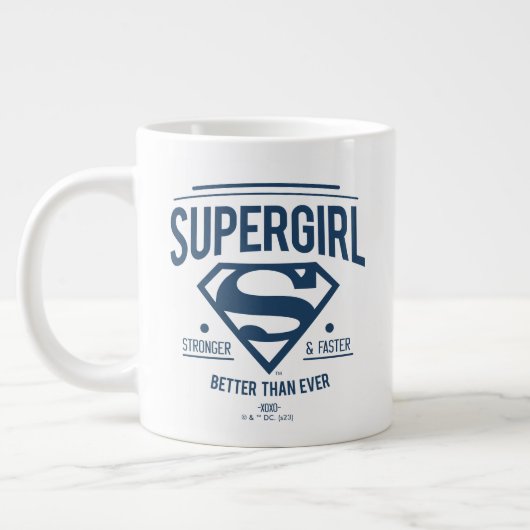 Supergirl besser als je zuvor Retro Graphic Jumbo-Tasse (Links)