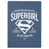 Supergirl besser als je zuvor Retro Graphic Klemmbrett (Rückseite)