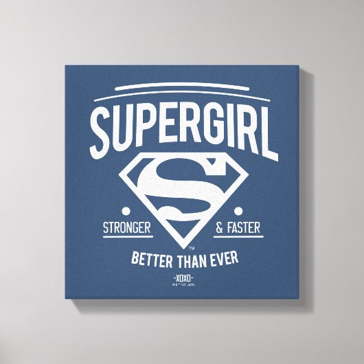 Supergirl besser als je zuvor Retro Graphic Leinwanddruck (Vorderseite)