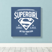Supergirl besser als je zuvor Retro Graphic Leinwanddruck (Insitu (Holzboden))