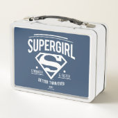 Supergirl besser als je zuvor Retro Graphic Metall Brotdose (Rückseite)