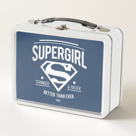 Supergirl besser als je zuvor Retro Graphic Metall Brotdose (Vorderseite)