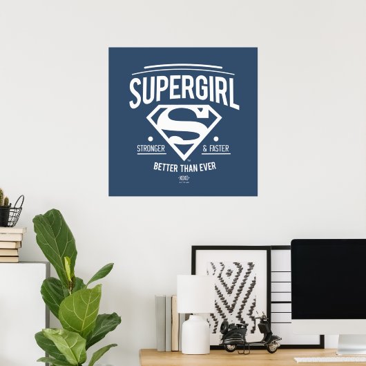 Supergirl besser als je zuvor Retro Graphic Poster (Heimbüro)