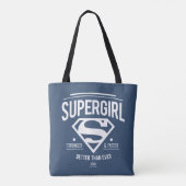 Supergirl besser als je zuvor Retro Graphic Tasche (Rückseite)