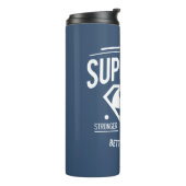 Supergirl besser als je zuvor Retro Graphic Thermosbecher (Nach links gedreht)