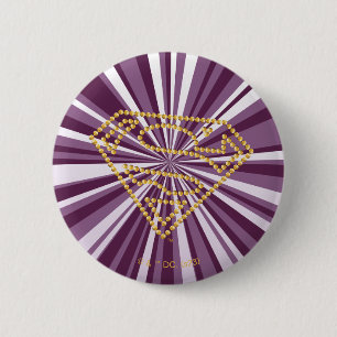 Supergirl bestickt S-Shield Button