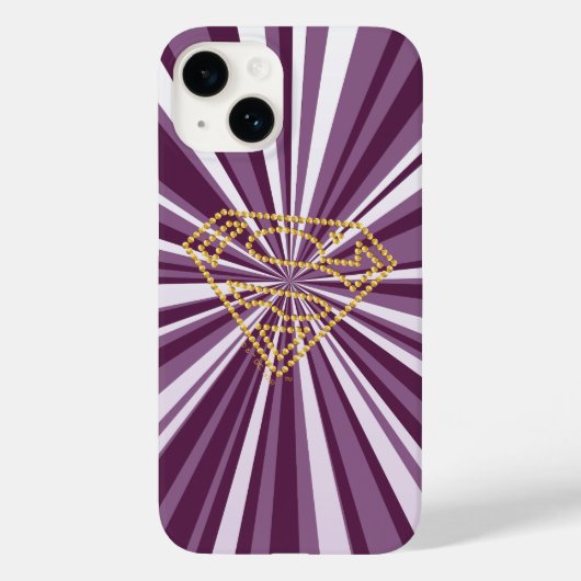 Supergirl bestickt S-Shield Case-Mate iPhone Hülle (Rückseite)