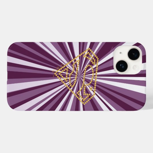 Supergirl bestickt S-Shield Case-Mate iPhone Hülle (Rückseite (Horizontal))