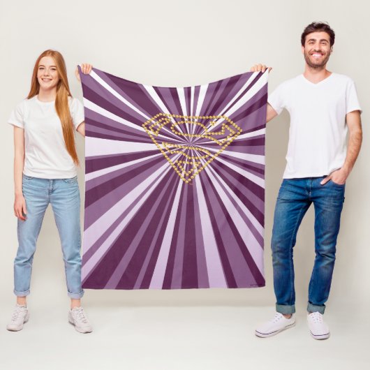 Supergirl bestickt S-Shield Fleecedecke (Beispiel)