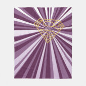 Supergirl bestickt S-Shield Fleecedecke (Vorderseite)