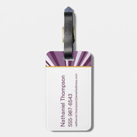 Supergirl bestickt S-Shield Gepäckanhänger (Rückseite vertikal)