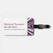 Supergirl bestickt S-Shield Gepäckanhänger (Rückseite horizontal)