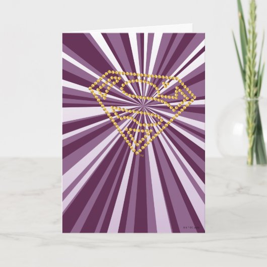 Supergirl bestickt S-Shield Karte (Vorderseite)