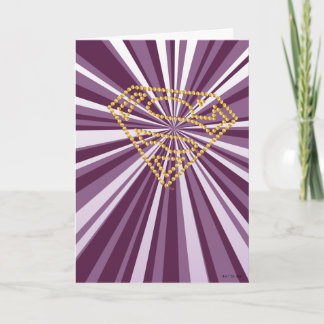 Supergirl bestickt S-Shield Karte