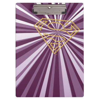 Supergirl bestickt S-Shield Klemmbrett