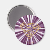 Supergirl bestickt S-Shield Magnet (Vorderseite/Rückseite)