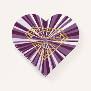 Supergirl bestickt S-Shield Notizblock