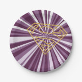 Supergirl bestickt S-Shield Pappteller (Vorderseite)