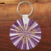 Supergirl bestickt S-Shield Schlüsselanhänger (Rückseite)