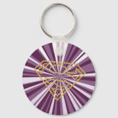 Supergirl bestickt S-Shield Schlüsselanhänger (Rückseite)