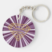 Supergirl bestickt S-Shield Schlüsselanhänger (Rückseite)