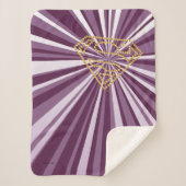 Supergirl bestickt S-Shield Sherpadecke (Vorderseite)