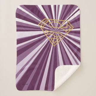 Supergirl bestickt S-Shield Sherpadecke