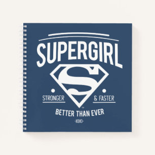 Supergirl Better Than Ever Retro Graphic Notizblock